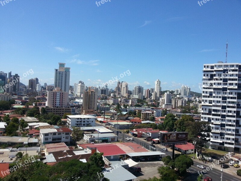 City Panoramic Urban Construction Building