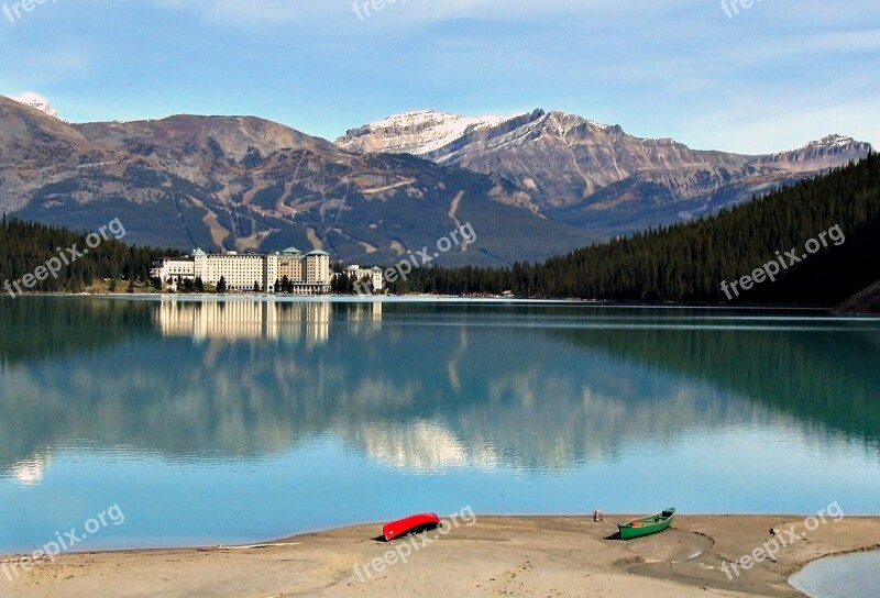 Lake Louise Chateau Banff National Park Alberta Canada