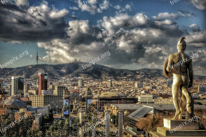 Plaza España Barcelona Views Urban Landscape Free Photos