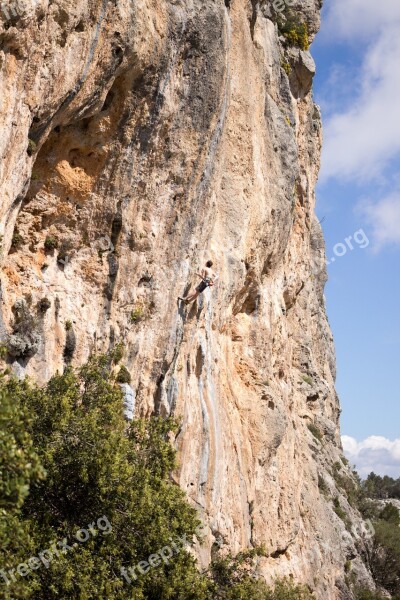 Cliffs Escalation Sport Mallorca Free Photos