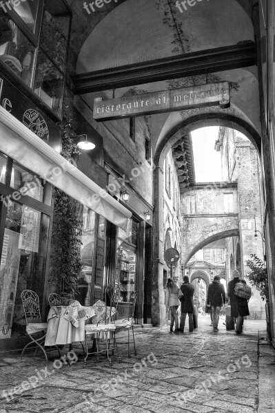 Corner Milano Italy In Black And White Free Photos