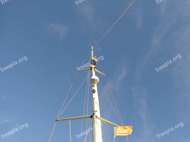 Sail Mast Leash Repair Perch