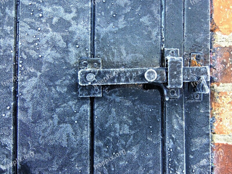 Frost Icy Lock Bolt Door