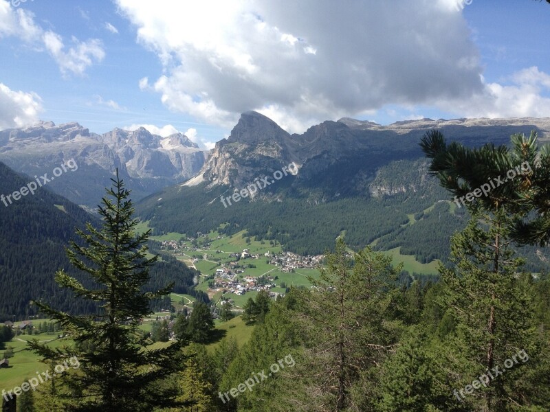 Mountains Altoadige Corvara Landscape Free Photos