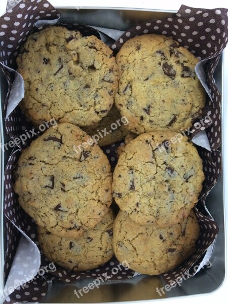 Cookies Chocolate Sweet Eat Delicious