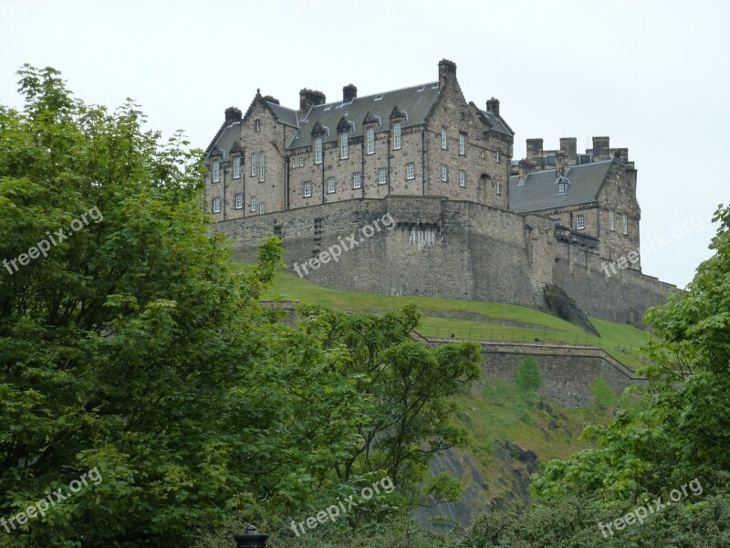 Castle Scotland Edinburgh Free Photos