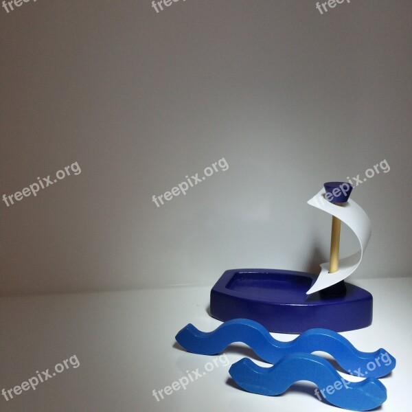 Toys Sailing Boat Sail Vacations Greeting Card