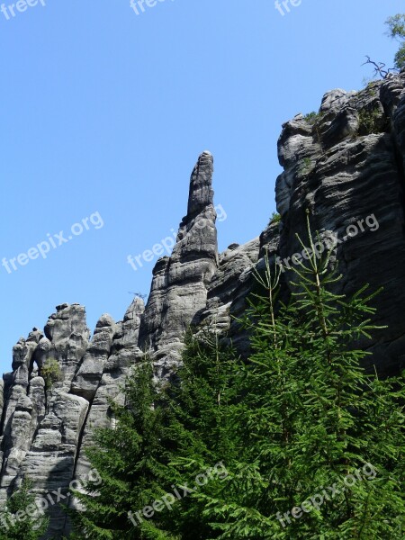 Rocks Forest Nature Teplice Pick