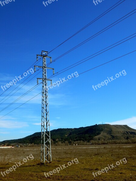 Energy Turret Electricity Electrical Tower Hv