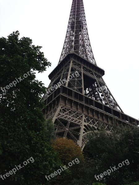 Eiffel Tower Landmark Architecture Paris France