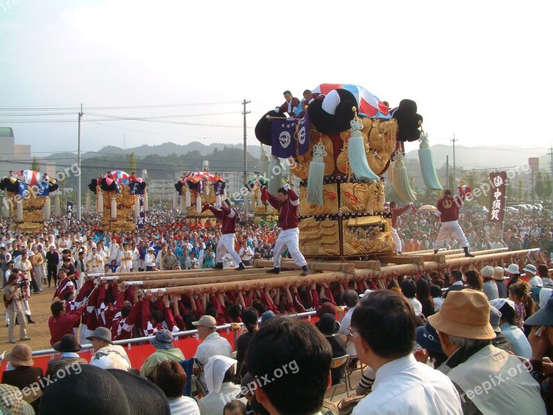 Drum Stand Festival Niihama Taiko Festival Man Festival Give