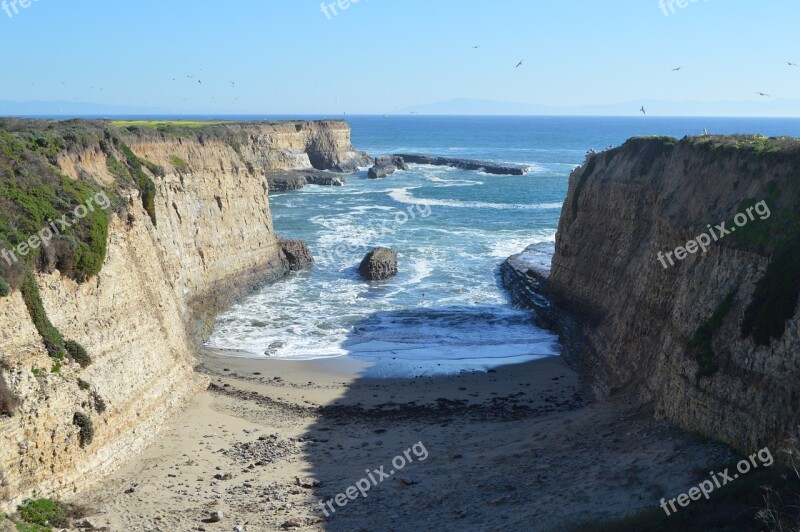 Cove Ocean Beach Landscape Nature