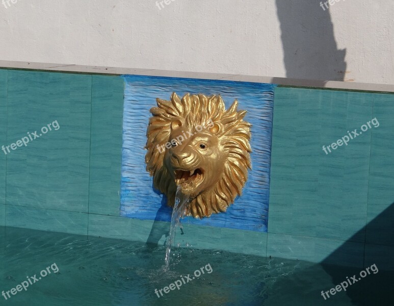 Pool Fountain Water Flowing Fluid