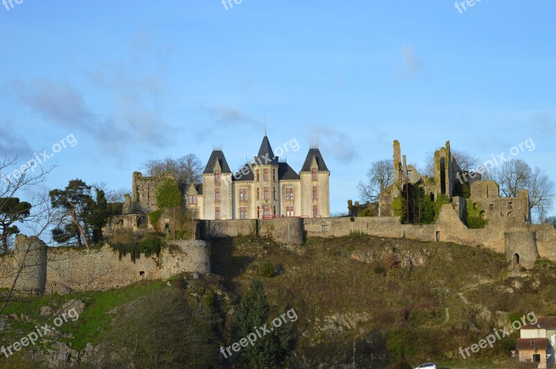 Castle Bressuire Ramparts Free Photos