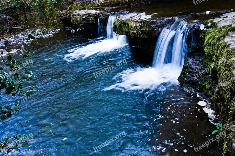 Waterfall Natural Pool Wales Beacons Brecon