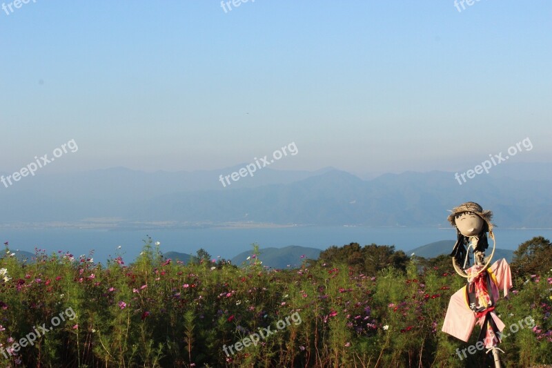 Lake Inawashiro Nunobiki Plateau Scarecrow Free Photos