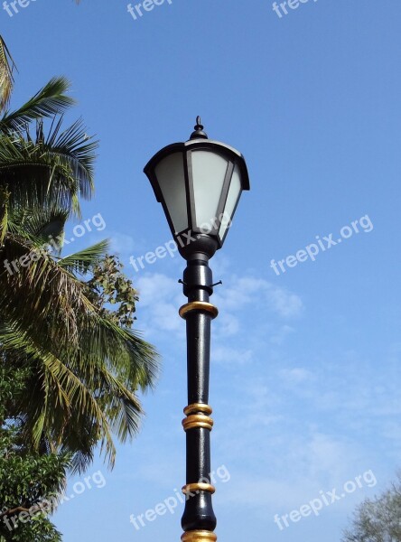 Lamp Post Ornate Antique Lantern Urban