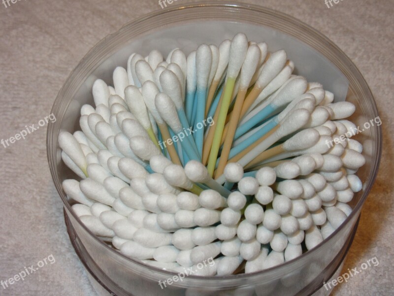 Cotton Swabs Colorful Eddy Cotton Hygiene