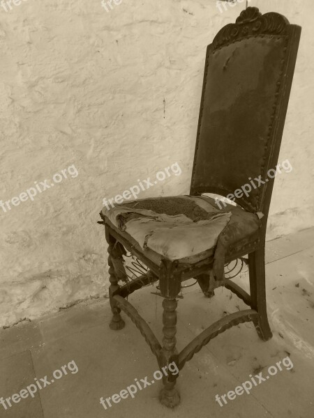 Chair Old Antique Sit Furniture