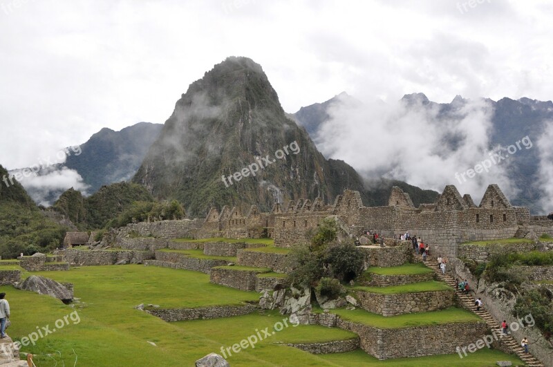 Machu Picchu Peru Mountain Ruins Inca