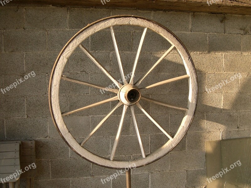 Wagon Wheel Spokes Wheel Wood Antique