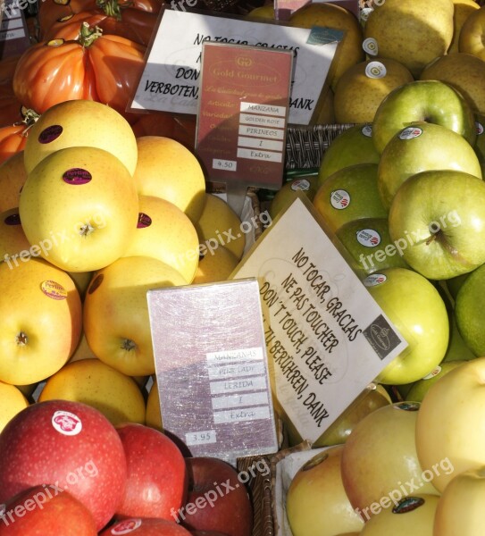 Fruit Shop Apples Free Photos