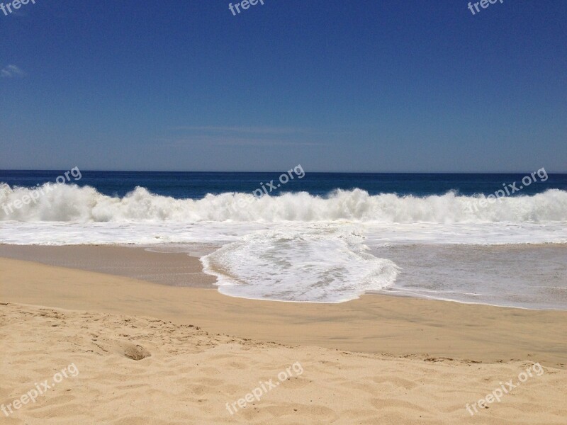 Waves Beach Ocean Mexico Cabo San Lucas