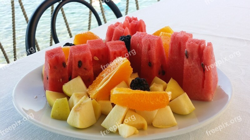 Fruit Food Tray Restaurant Fruit Basket