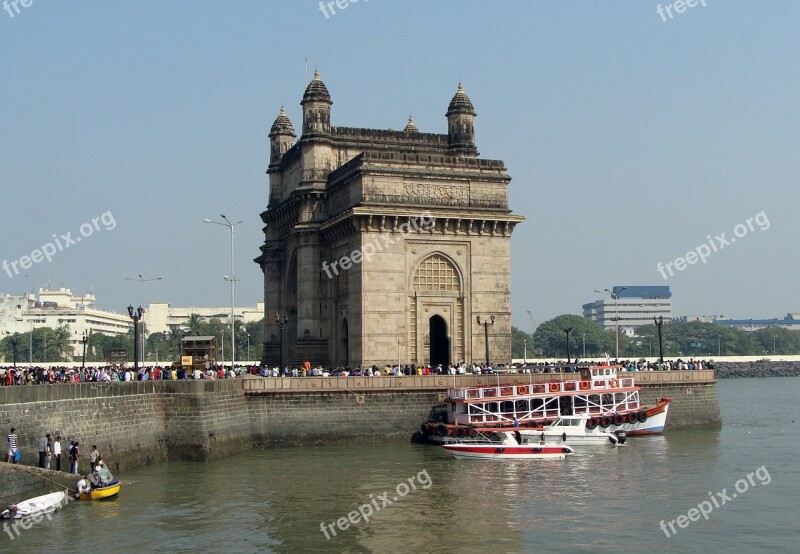 Gateway Of India Monument Mumbai India Waterfront