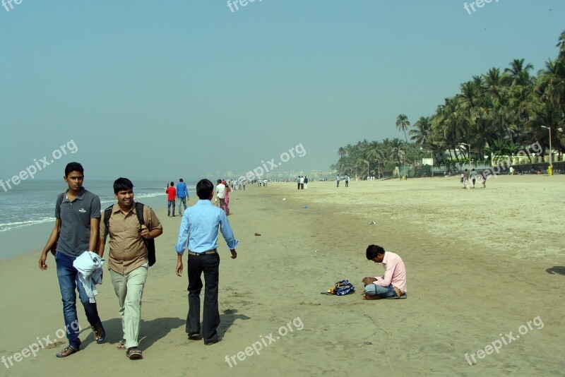 Beach Sea Arabian Sand Juhu