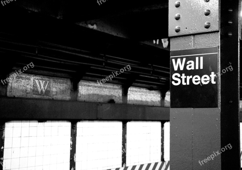 Wall Street Money Finance Success Subway