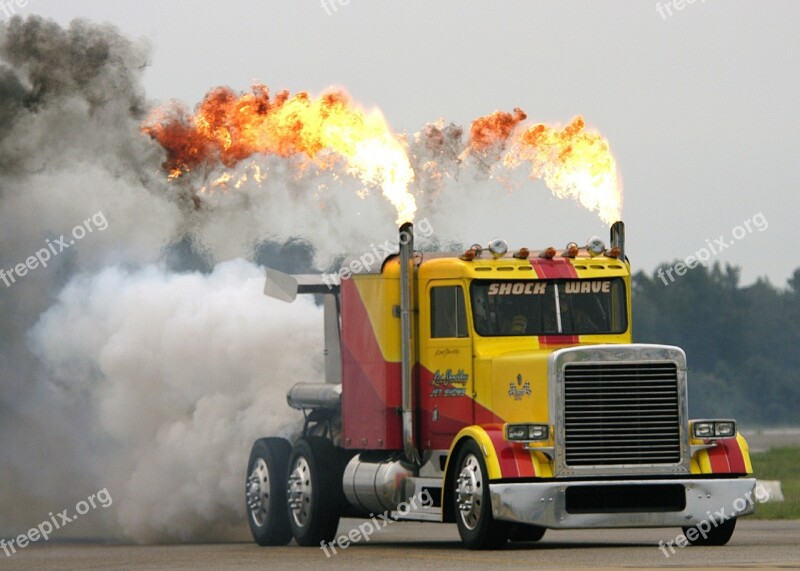 Custom Jet Propelled Truck Jet Engines Fastest Truck Modified Air Show