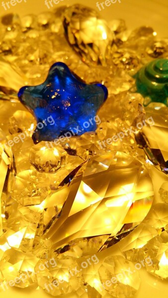 Star Glass Art Crystal Glass Background Crystals