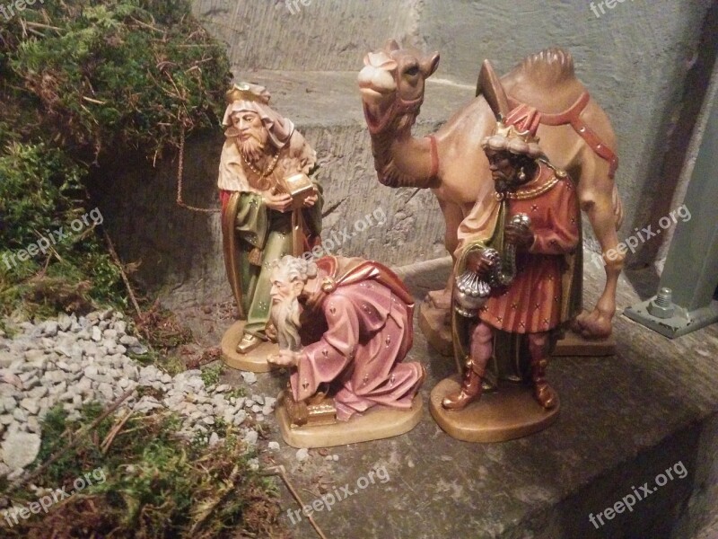 Nativity Scene Christian Jesus Advent Three Wise Men