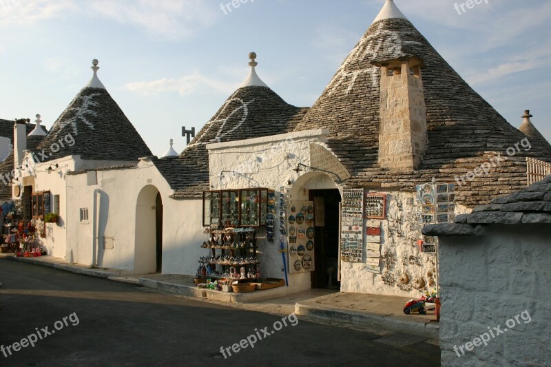 Puglia Trulli Alberobello Italy Free Photos