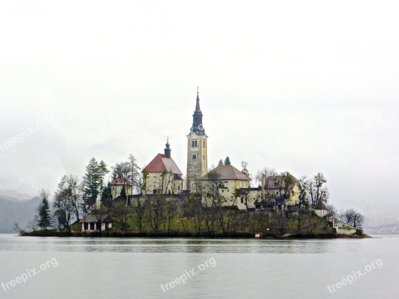 Church Island Bled Historic Lake