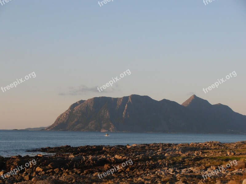 Ocean Coastline Mountain Sea Norway