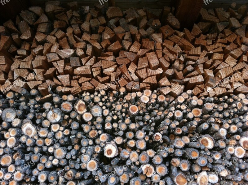 Woodpile Nature Columns Free Photos