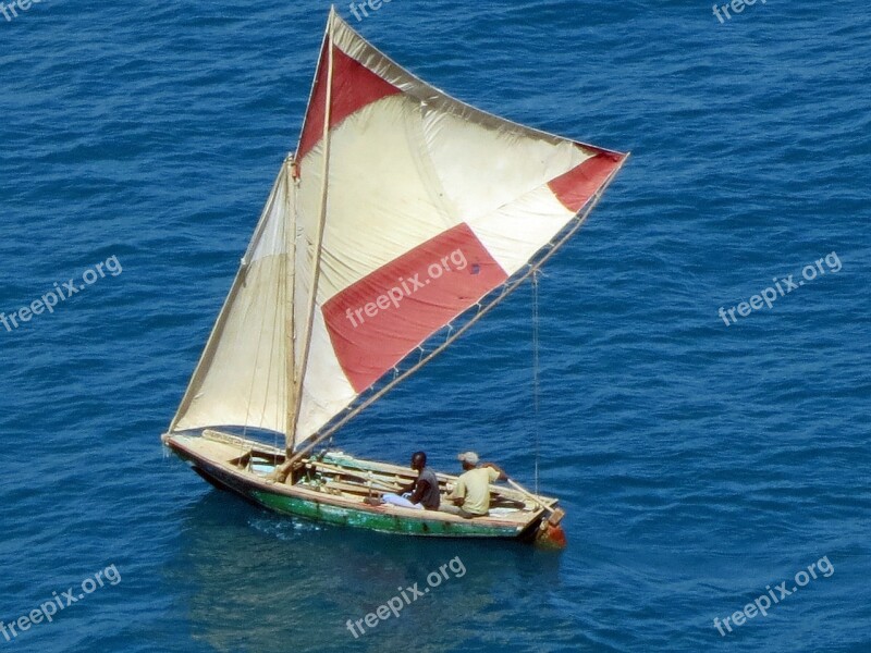 Boat Fisherman Fishing Nature Ocean