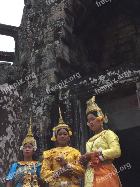 Dancers Traditional Female Culture Asia