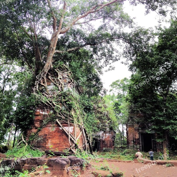 Siem Reap Angkor Thom Temple Cambodia Free Photos