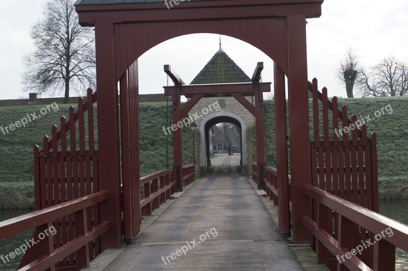 Drawbridge Bridge Moat Free Photos