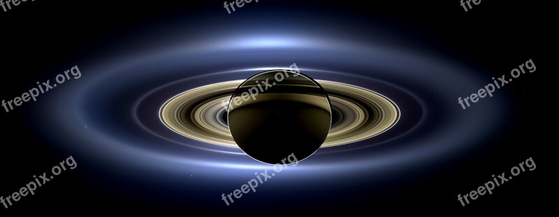 Saturn Rings Planet Cosmos Cassini Spacecraft