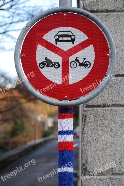 Knitted Knit Wool Traffic Signal Driving Ban