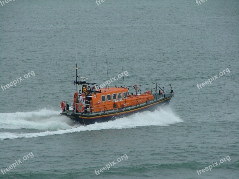 Boat Lifeboat Sea Water Coastline