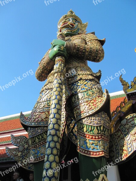 Thailand Sculpture Gold Decoration Worship