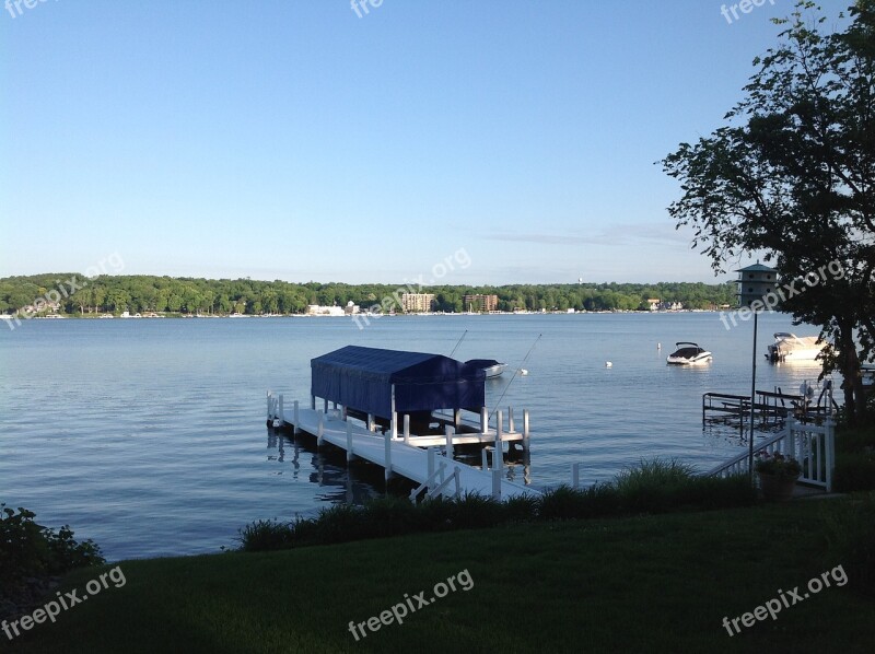 Lake Geneva Wisconsin Dock Water