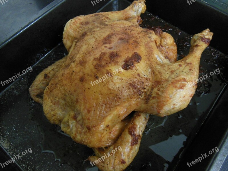 Poulet Chicken Oven Cooked Delicious