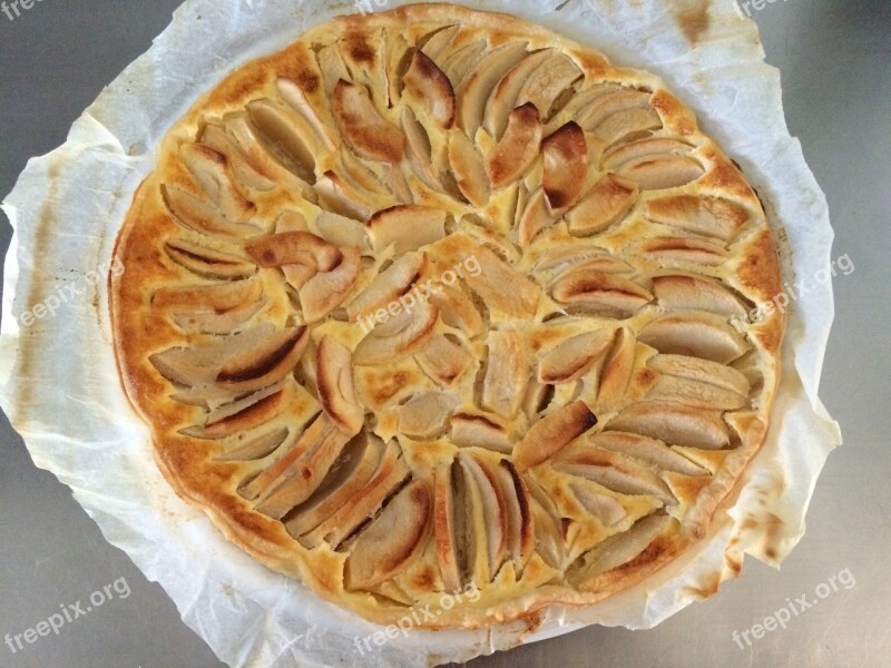 Apple Tart Cake Dough Home Cooked Meals