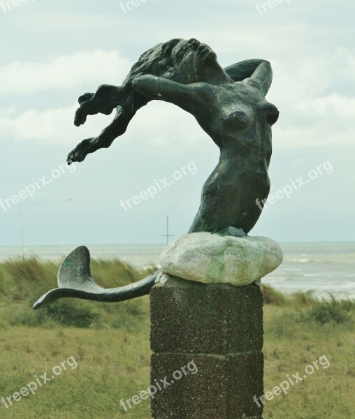 Mermaid Monument Photo Motif Free Photos